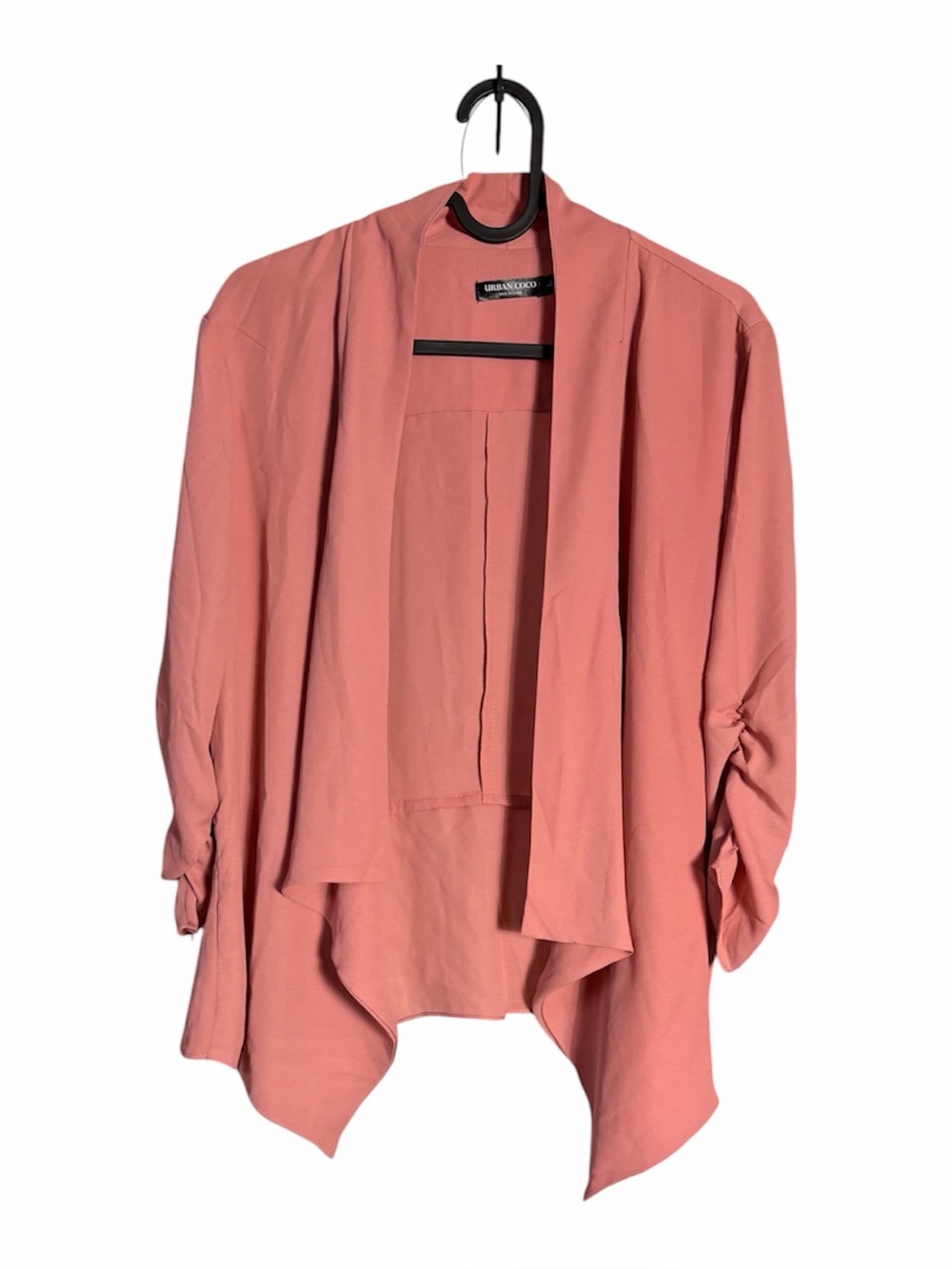 Urban Coco Women’s Dusty Rose Open Draped Cardigan